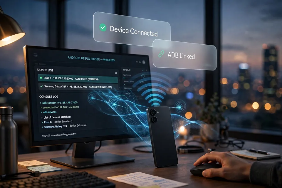 AirADB wireless debugger interface