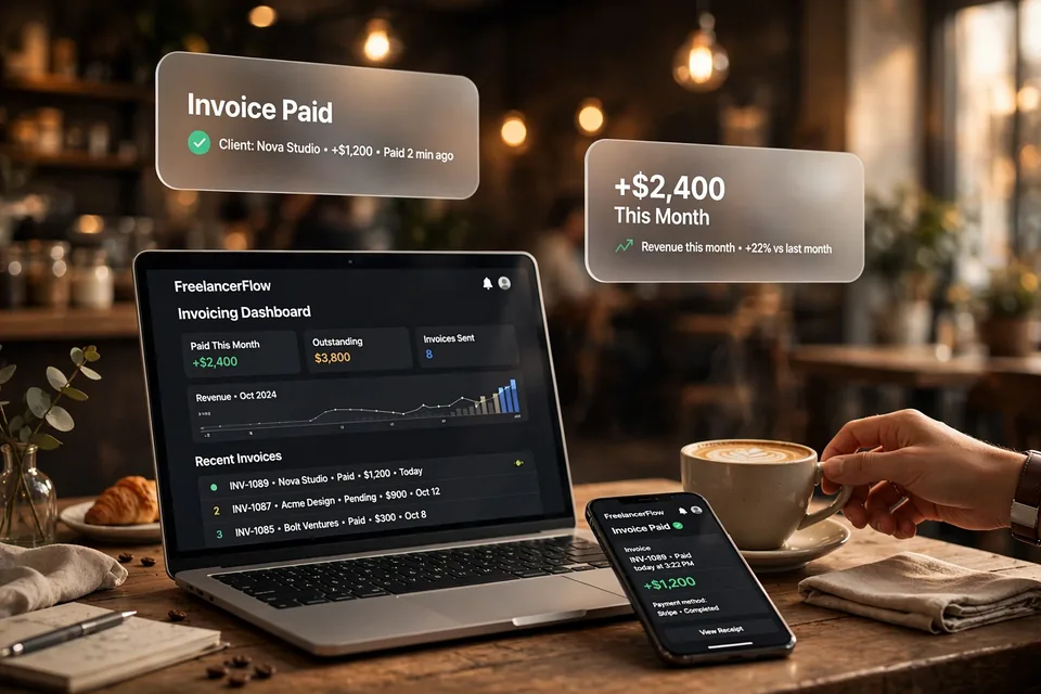 FreelanceOS workspace interface